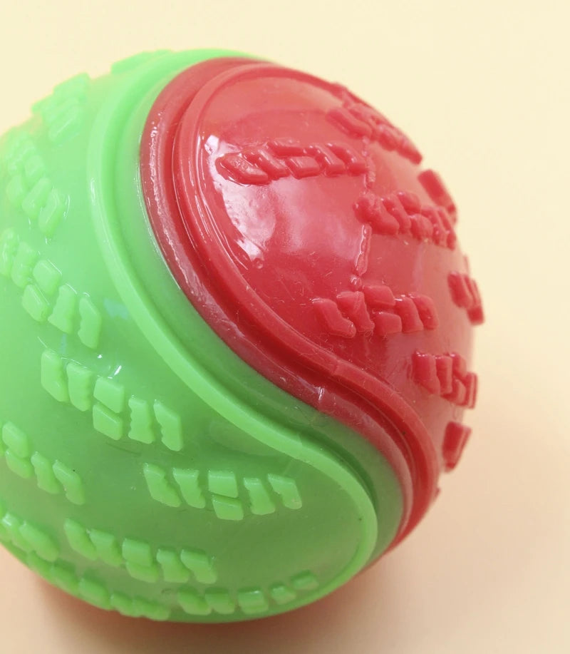 Dogs Interactive Toys Soft TPR Toys for Dog Pet Teeth Cleaning Bite Resistance Squeaky Dog Ball Toy
